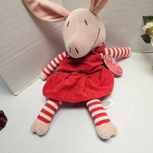 Zoobies Play Sleep Love OLIVIA Pig Doll Striped Plush Soft Tag PJ Storage 2010 - Picture 13 of 13